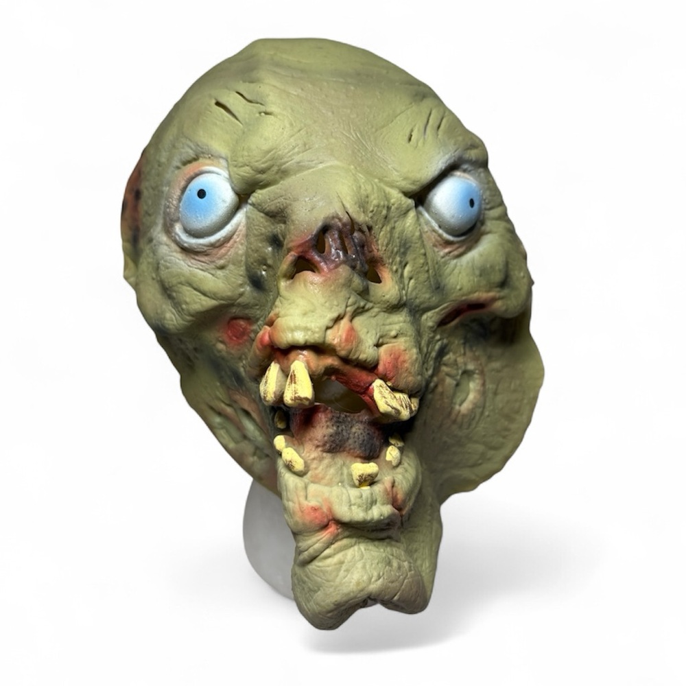 Zombie Mask with Blue Eyes Vintage 1980s